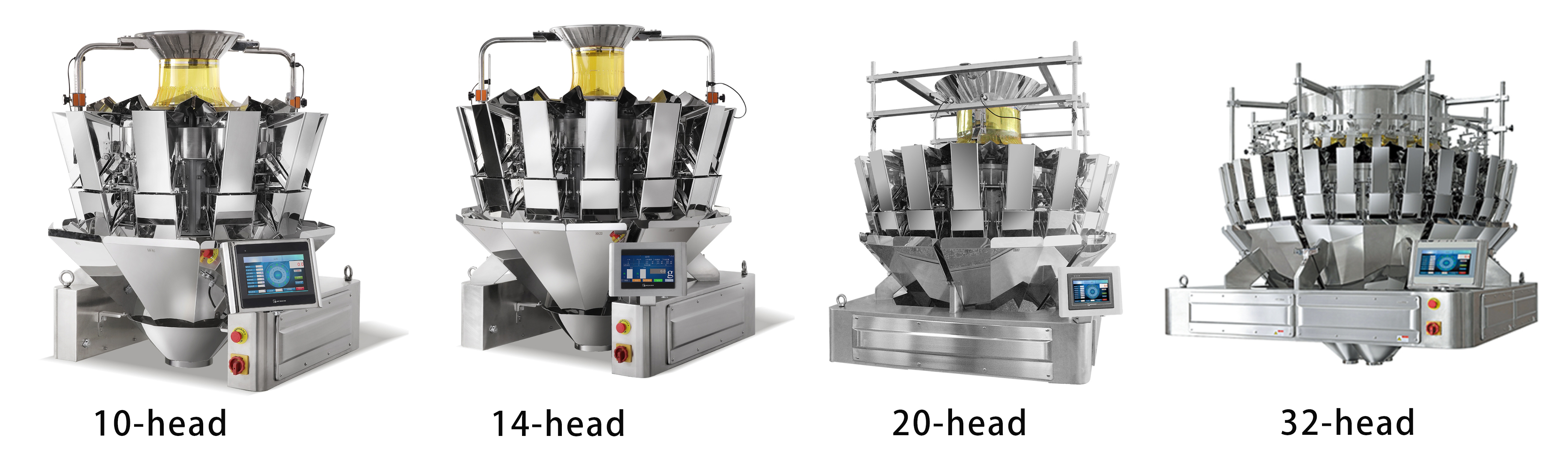 high speed 14 head multihead weigher